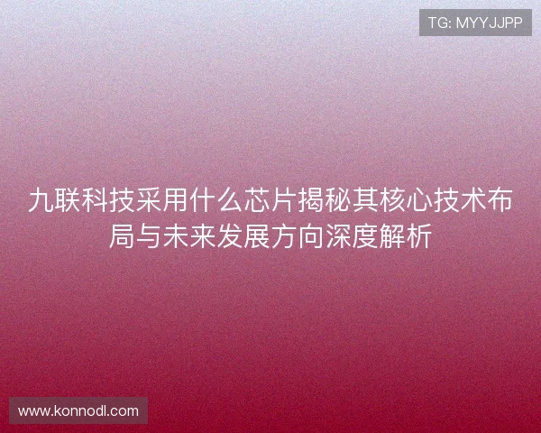 九联科技采用什么芯片揭秘其核心技术布局与未来发展方向深度解析